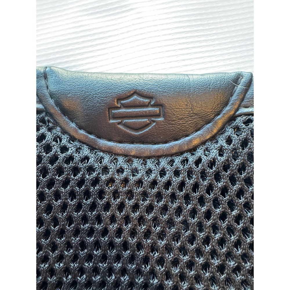Harley Davidson Motorcycle Seat Pad Black Mesh Comfort Rider - Picture 2 of 3